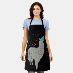 Llama Partying - Animals Having a Party Apron