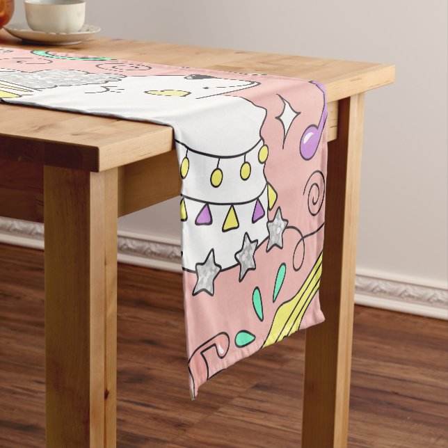 llama pattern 3 short table runner (In Situ)