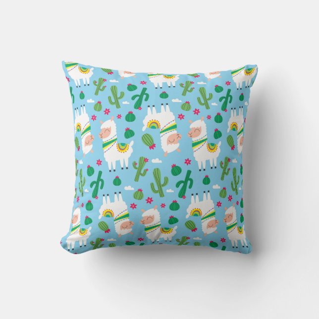 Llama pattern cushion (Front)