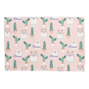 Llama Pattern Pillow Case
