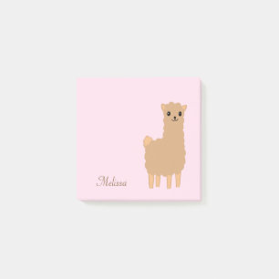 Llama personalised post-it notes