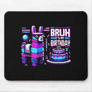 Llama Pinata Video Game Funny Gamer Bruh Birthday Mouse Pad