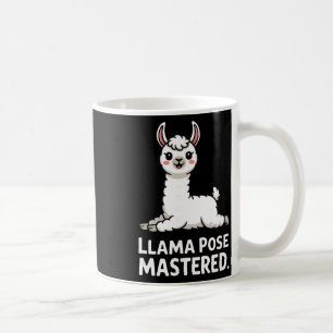 Llama Pose Mastered Cute Yoga Llama Art _1  Coffee Mug