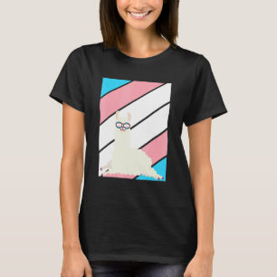 Llama Pride Transgender Flag LGBTQ Proud Ally Prid T-Shirt
