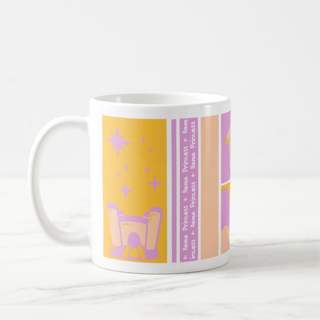 Llama Princess Coffee Mug (Left)