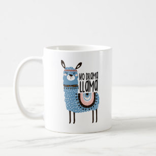 Llama Print Coffee Mug  - No Drama Llama - 11oz