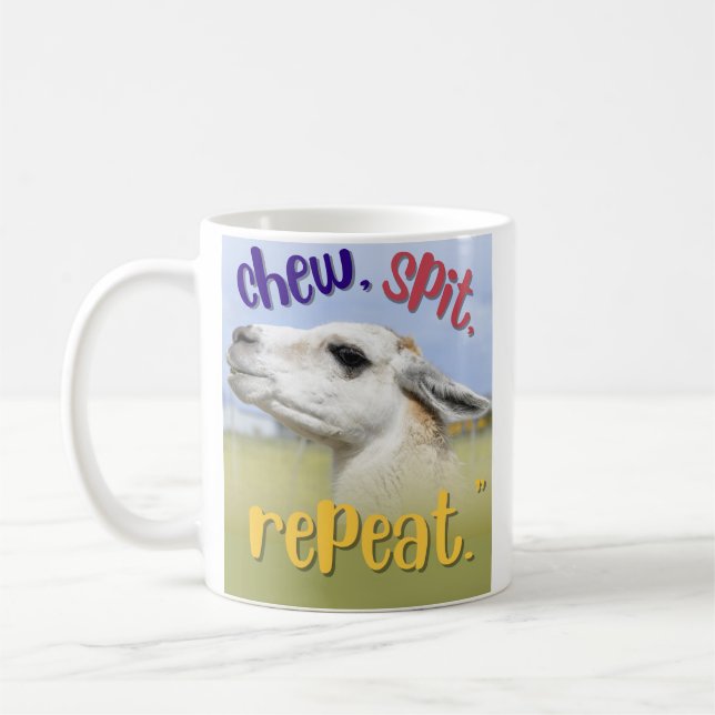 LLAMA QUOTE COFFEE MUG (Left)