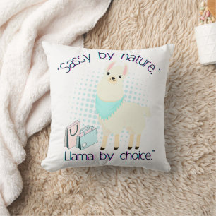 llama quote cushion