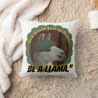 llama quote cushion