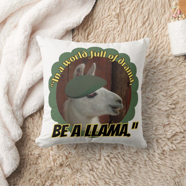 llama quote cushion (Blanket)