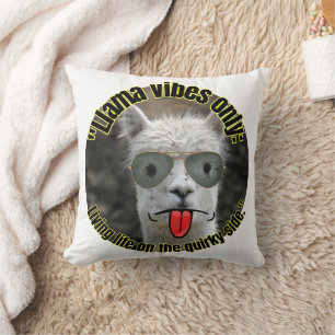 llama quote cushion