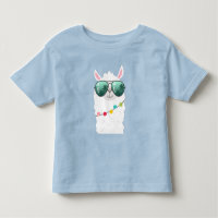 Llama Rama Birthday Party T-Shirt Girl Alpaca