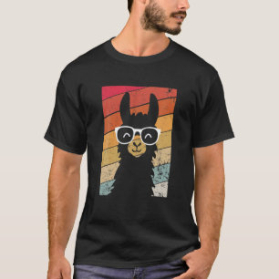 Llama Retro Vintage Alpaca 80S Style T For Men Wom T-Shirt