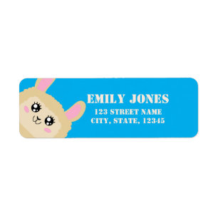 Llama Return Address Label