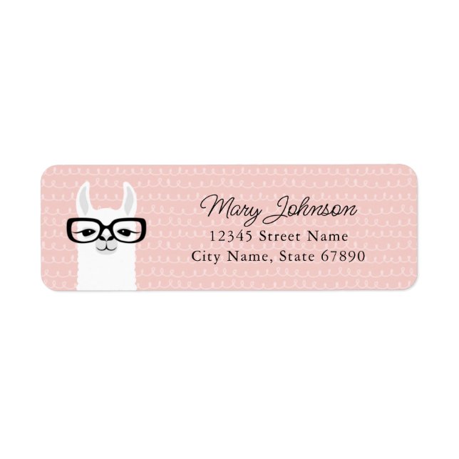 Llama Return Address Labels (Front)