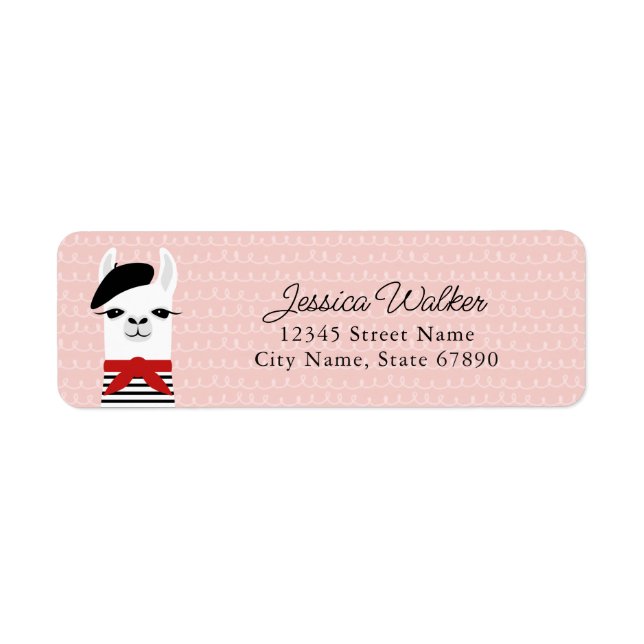 Llama Return Address Labels (Front)