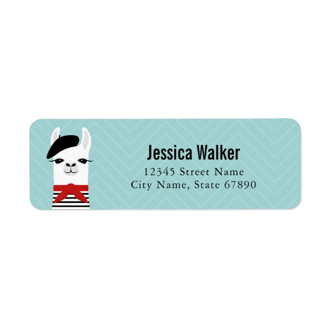 Llama Return Address Labels (Front)