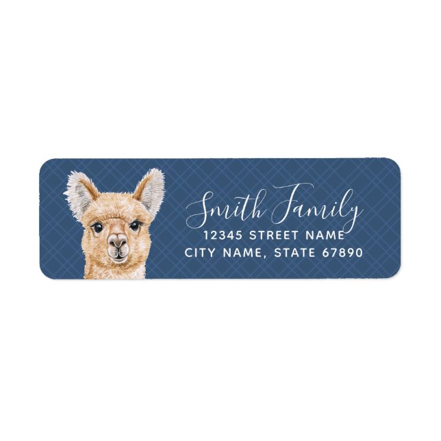 Llama Return Address Labels (Front)