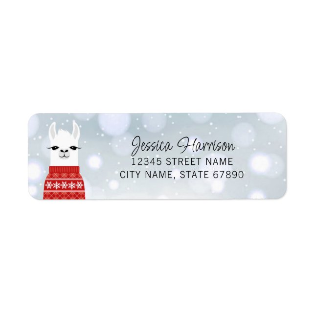 Llama Return Address Labels (Front)