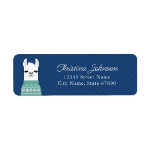 Llama Return Address Labels