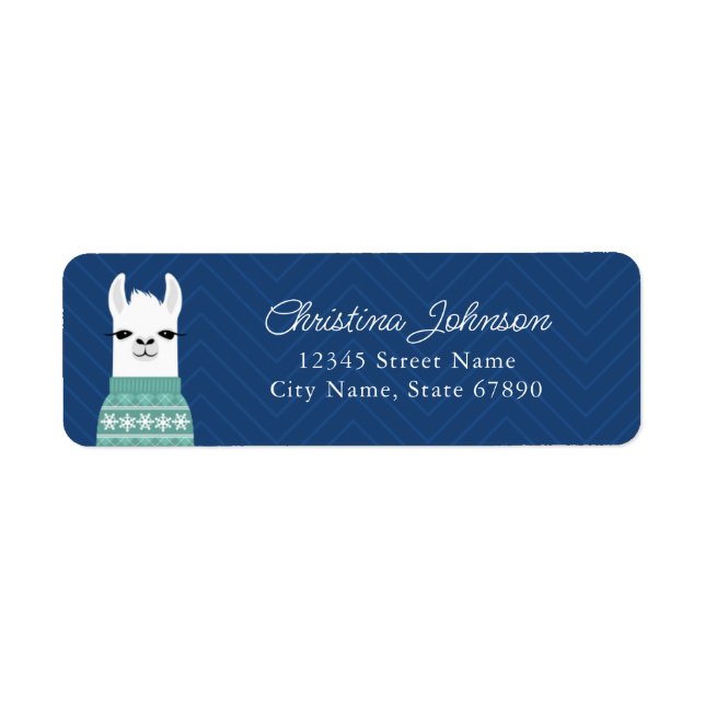 Llama Return Address Labels (Front)