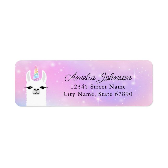 Llama Return Address Labels (Front)
