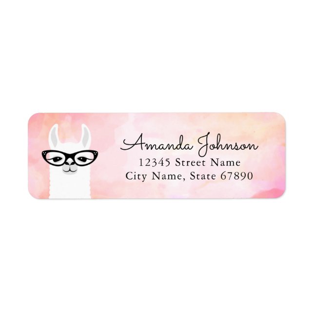 Llama Return Address Labels (Front)
