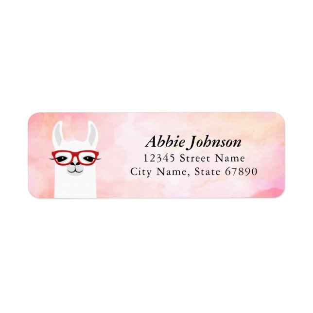 Llama Return Address Labels (Front)