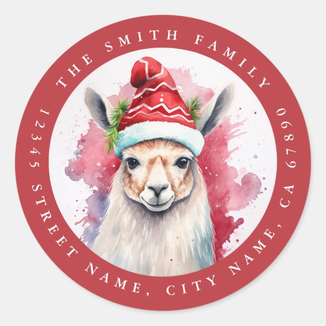 Llama Return Address Labels (Front)