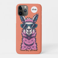 Llama say you Rock | Quirky pose in sunglasses