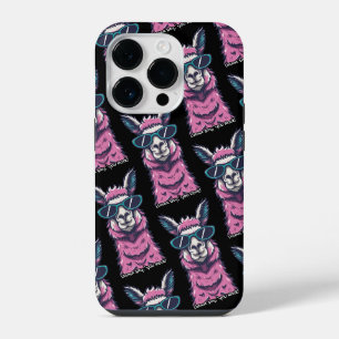 Llama say you Rock Quirky pose in sunglasses iPhone 14 Pro Case