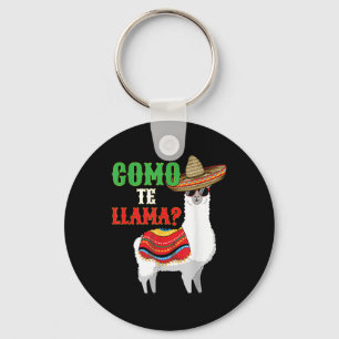 Llama Shirt Funny Como Te Llama Cinco De Mayo  Key Ring