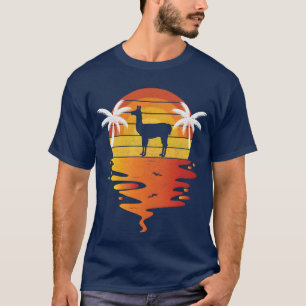 Llama shirt retro sunset 70s vintage Llama friends