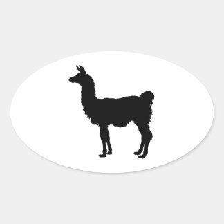 Llama silhouette Sticker