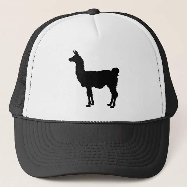 Llama silhouette trucker hat (Front)