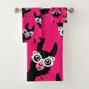 Llama Sisters Bath Towel Set