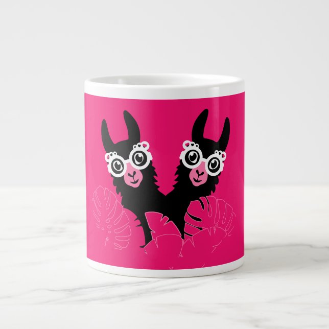 Llama Sisters Large Coffee Mug (Front)