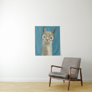 Llama Specs - Round Eyeglasses Tapestry