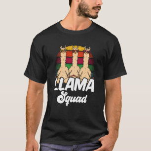 Llama Squad Animal Cute Llamas Sayings T-Shirt