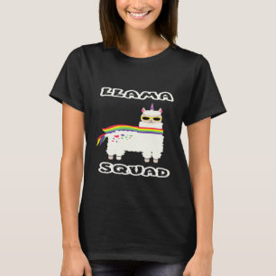 Llama Squad I Alpaca Rainbow Carl Idea T-Shirt