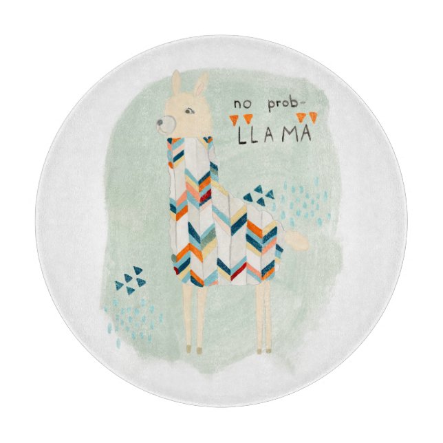 Llama Squad - No Prob-llama Cutting Board (Front)