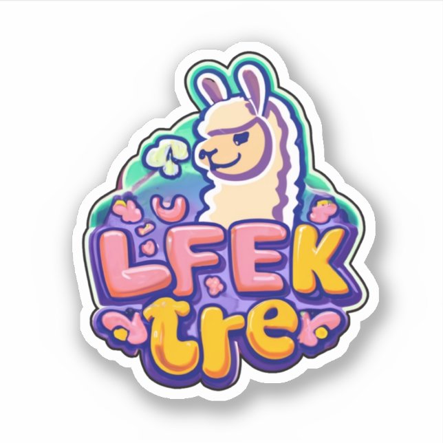 Llama Stickers for Every Occasion Shop Now (Front)