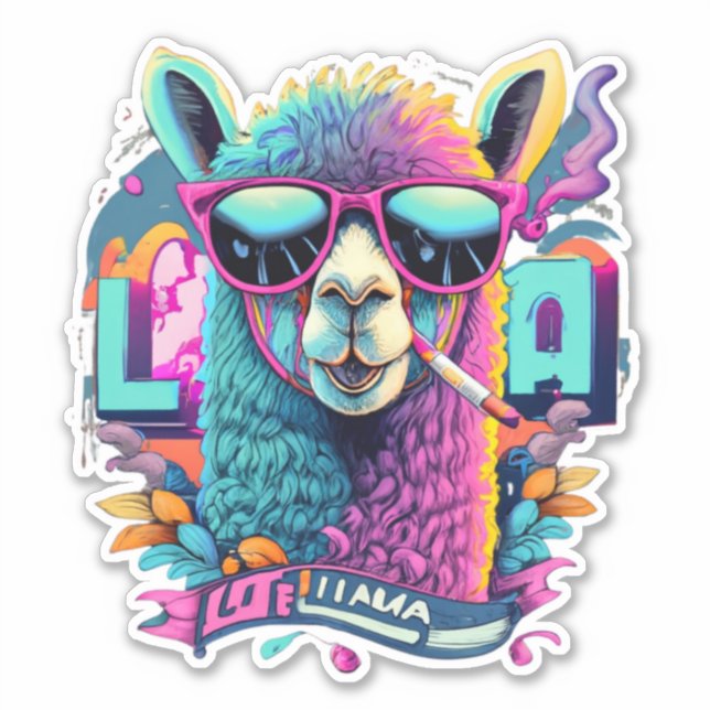 Llama Stickers for Journalling and Scrapbooking (Front)