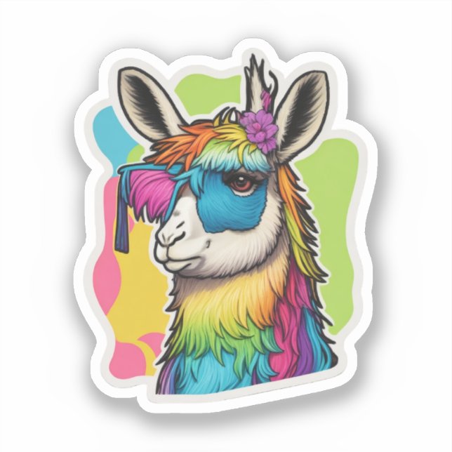 Llama Stickers Spark Joy in Every Detail (Front)