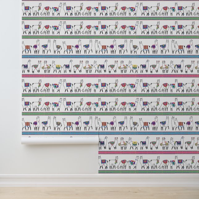 Llama Stripe Pattern Wallpaper (Application)