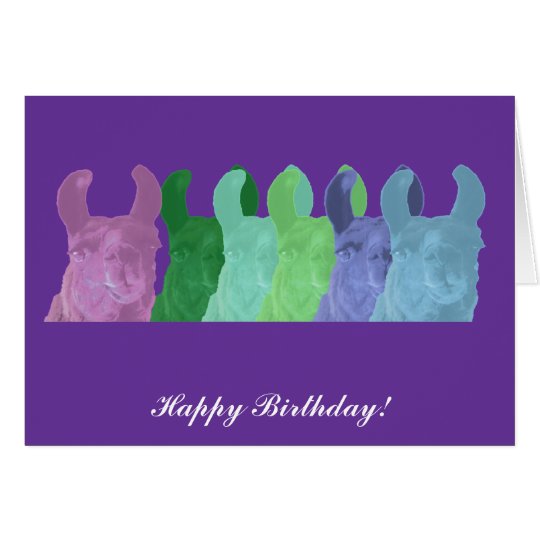 Llama Sweet Pea: The Wise Matriarch Llama Card