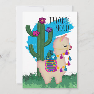 Llama Thank You   Add Your Text
