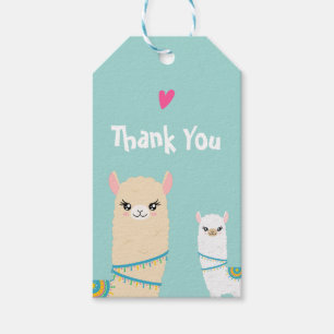 Llama Thank you Gift Tags