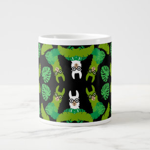 Llama Themed Print Large Coffee Mug