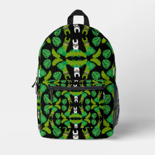 Llama Themed Print Printed Backpack